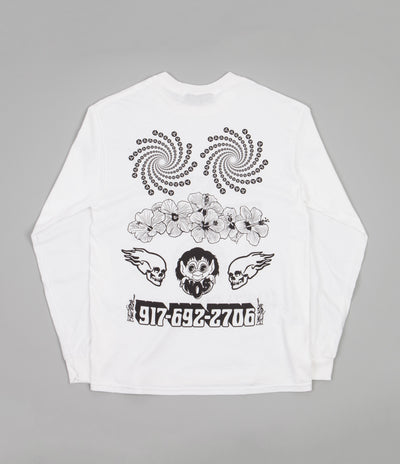 Call Me 917 Collage Long Sleeve T-Shirt - White