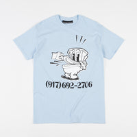Call Me 917 No Shit Dialtone T-Shirt - Baby Blue thumbnail