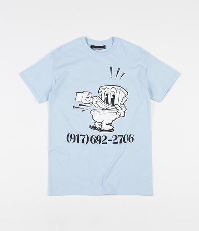 Call Me 917 No Shit Dialtone T-Shirt - Baby Blue