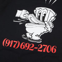 Call Me 917 No Shit Dialtone T-Shirt - Black thumbnail