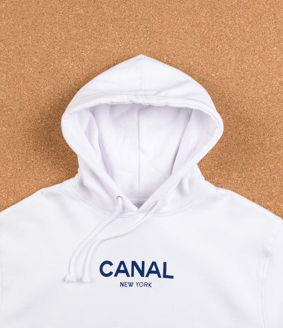 Canal New York Hooded Sweatshirt - White