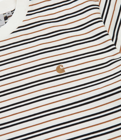 Carhartt Akron T-Shirt - Akron Stripe / Wax