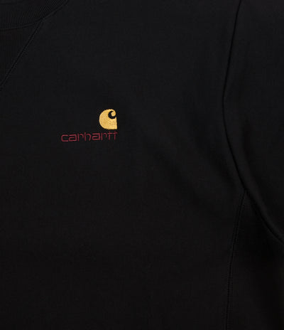 Carhartt American Script Crewneck Sweatshirt - Black