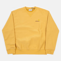 Carhartt American Script Crewneck Sweatshirt - Winter Sun thumbnail