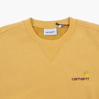 Carhartt American Script Crewneck Sweatshirt - Winter Sun thumbnail