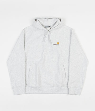 Carhartt American Script Hoodie - Ash Heather / Gold