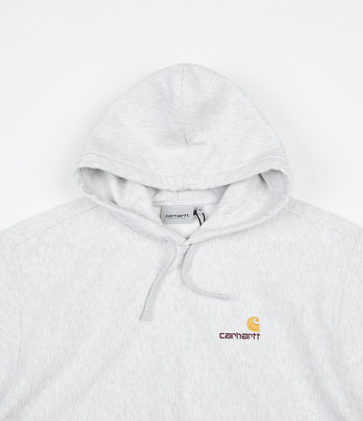 Carhartt American Script Hoodie - Ash Heather / Gold