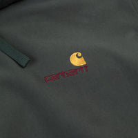 Carhartt American Script Hoodie - Dark Teal thumbnail