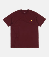 Carhartt American Script T-Shirt - Bordeaux