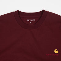 Carhartt American Script T-Shirt - Bordeaux thumbnail