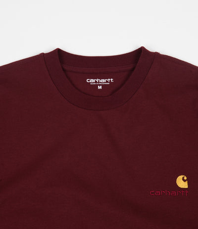 Carhartt American Script T-Shirt - Bordeaux