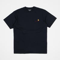 Carhartt American Script T-Shirt - Dark Navy thumbnail