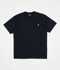 Carhartt American Script T-Shirt - Dark Navy