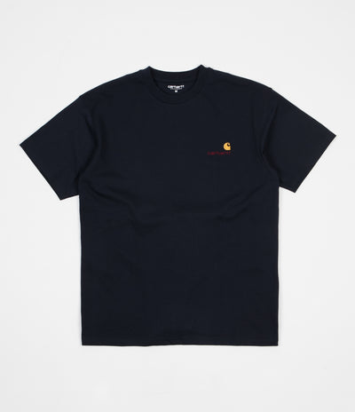 Carhartt American Script T-Shirt - Dark Navy