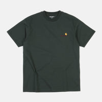 Carhartt American Script T-Shirt - Dark Teal thumbnail