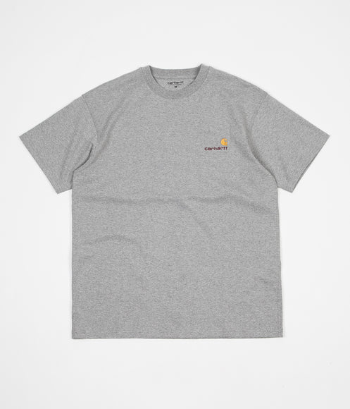 Carhartt American Script T-Shirt - Grey Heather