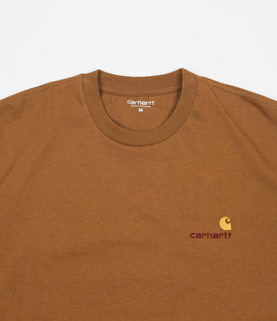 Carhartt American Script T-Shirt - Hamilton Brown