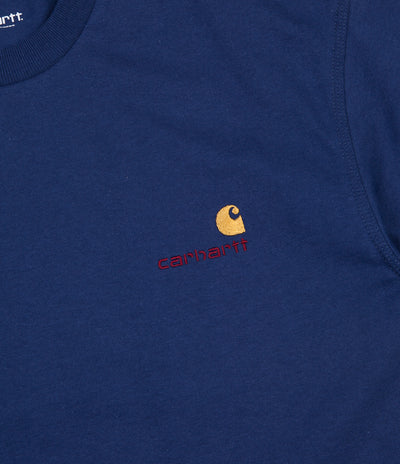 Carhartt American Script T-Shirt - Metro Blue