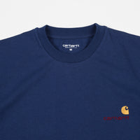 Carhartt American Script T-Shirt - Metro Blue thumbnail