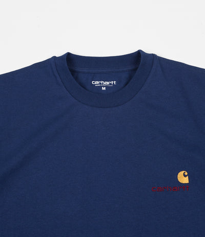 Carhartt American Script T-Shirt - Metro Blue
