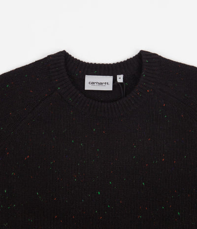 Carhartt Anglistic Crewneck Sweatshirt - Speckled Black