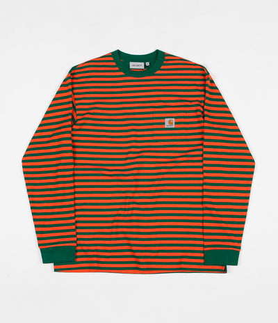 Carhartt Barkley Long Sleeve Pocket T-Shirt - Dragon / Clivia