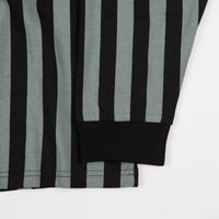 Carhartt Barnett Stripe Long Sleeve T-Shirt - Black / Cloudy / Merlot thumbnail