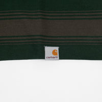 Carhartt Buren Stripe T-Shirt - Bottle Green thumbnail
