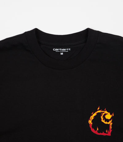 Carhartt Burning C T-Shirt - Black