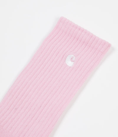 Carhartt C-Logo Socks - Vegas Pink / White