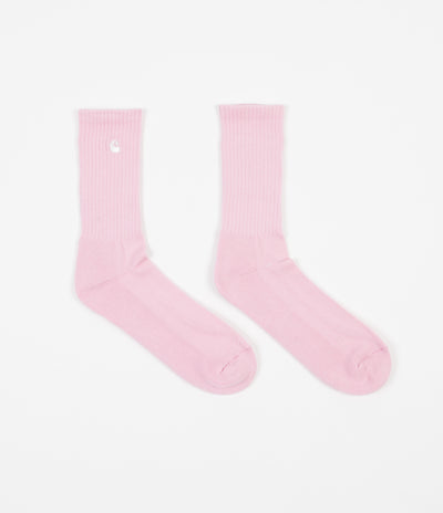 Carhartt C-Logo Socks - Vegas Pink / White