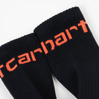 Carhartt Carhartt Socks - Dark Navy / Safety Orange thumbnail