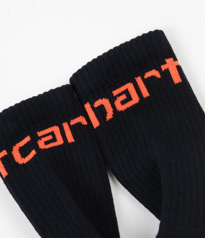 Carhartt Carhartt Socks - Dark Navy / Safety Orange
