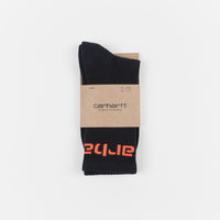 Carhartt Carhartt Socks - Dark Navy / Safety Orange thumbnail