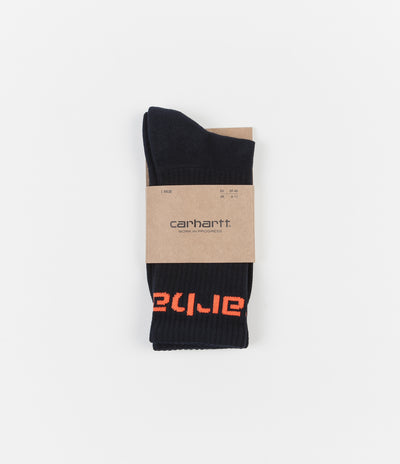 Carhartt Carhartt Socks - Dark Navy / Safety Orange