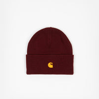 Carhartt Chase Beanie - Bordeaux / Gold thumbnail