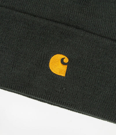 Carhartt Chase Beanie - Dark Teal / Gold