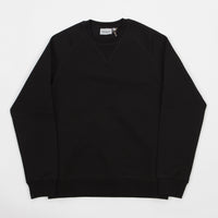 Carhartt Chase Crewneck Sweatshirt - Black / Gold thumbnail