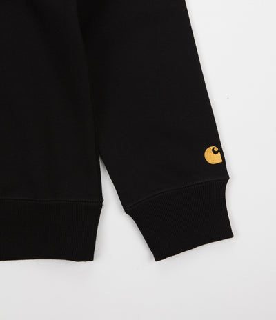 Carhartt Chase Crewneck Sweatshirt - Black / Gold
