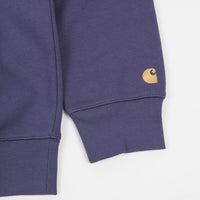 Carhartt Chase Crewneck Sweatshirt - Cold Viola / Gold thumbnail