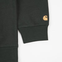 Carhartt Chase Crewneck Sweatshirt - Dark Teal / Gold thumbnail