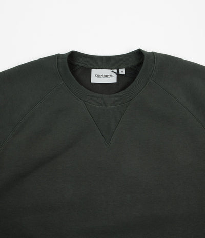 Carhartt Chase Crewneck Sweatshirt - Dark Teal / Gold