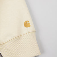 Carhartt Chase Crewneck Sweatshirt - Flour / Gold thumbnail