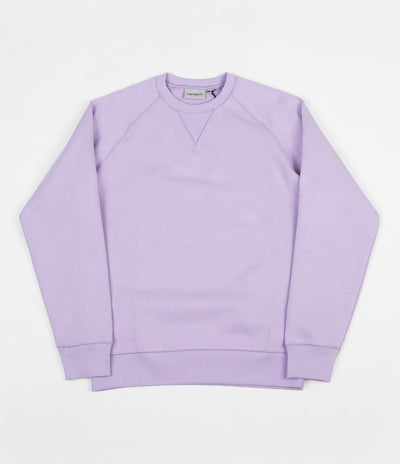 Carhartt Chase Crewneck Sweatshirt - Soft Lavender / Gold
