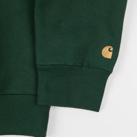 Carhartt Chase Crewneck Sweatshirt - Treehouse / Gold thumbnail