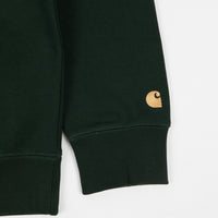 Carhartt Chase Hoodie - Bottle Green / Gold thumbnail