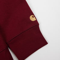 Carhartt Chase Hoodie - Cranberry / Gold thumbnail