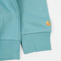 Carhartt Chase Hoodie - Frosted Turquoise / Gold thumbnail