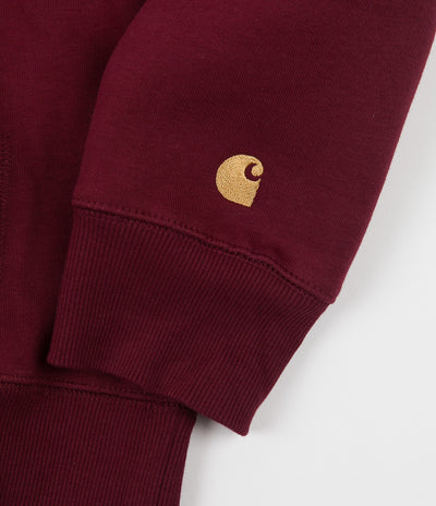 Carhartt Chase Hoodie - Mulberry / Gold