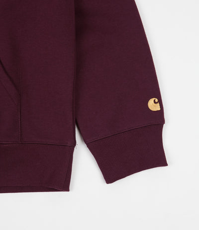 Carhartt Chase Hoodie - Shiraz / Gold